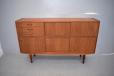 Large vintage teak sideboard produced 1960s by Danish Mobelfabrik