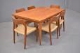 Niels Moller design dining table in vintage teak - view 10