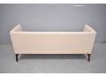 Compact space saving frame 3 seat Danish sofa for reupholstery.