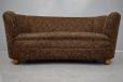 Vintage 1940s kidney shaped sofa made by Danish Cabinetmaker