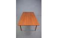Large extendable vintage teak dining table designed 1960s by Johannes Andersen
