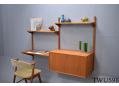 Danish 2 bay shelving system | Teak