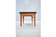 Finn Juhl vintage teak footstool in original black leather  - view 7