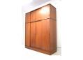 Danish wardrobe storage unit with sliding doors and gents dressing mirror. - view 9