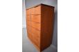 Teak chest of 6 drawers with lipped handles for sale