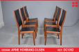 Vintage teak set of 6 dining chairs | Mogens Kold - view 1