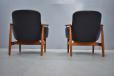 Finn Juhl vintage teak NV53 armchair | Black leather  - view 5