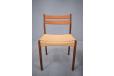 Set of four vintage teak dining chairs in excellent condition