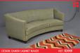 1950s curved frame 3 seat by Danish cabinetmaker - view 1