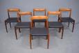 Set of 6 rosewood dining chairs | Henry W Klein - view 2