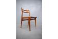Set of 4 vintage teak dining chairs designed by Johannes Andersen - view 8