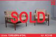 Vintage rosewood armchair in new leather upholstery by Torbjorn Afdal - view 1