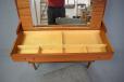 Vintage teak bureau / vanity unit with pull out desk - view 10
