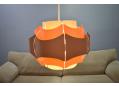 Vintage Lars Eiler Scholer pendant light with folded plast leaf shade. SOLD