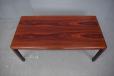 Rosewood and glass coffee table for sale