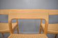1954 Niels Moller set of 4 model 75 dining chairs in oak for sale