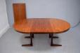 Circular vintage rosewood dining table on pedistal legs | Rosengaarden - view 4