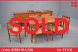 Vintage teak Henry W Klein dining table and chairs set | BRAMIN - view 1