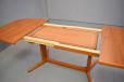 Teak dining table with pedistal leg produced by Skovby - view 10