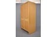 Vintage light oak wardrobe with locking door - view 5