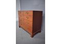 5 drawer chest in antique mahogany, English Edwardian design for sale.
