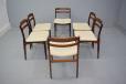 Midcentury Danish design rosewood dining chairs by Chr Jessen Mobelfabrik