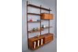 Poul Cadovius design 1947 modular ROYAL system in vintage teak