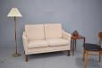 Very small but comfortable 2 seat sofa made by Bundgaard in cream woollen fabric - view 11