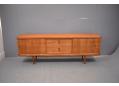 Vintage long & low Henry W. Klein teak sideboard made by Bramin. SOLD