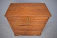 4 drawer oak chest made in Denmark with locking drawers.