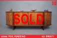 Vintage Rosewood sideboard with impressive tambour doors | Poul Hundevad - view 1