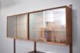 Modular wall mounted shelving in rosewoo - Poul Cadovius