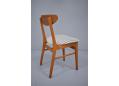 Single dining chair in teak made by Farstrup stolefabrik 