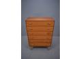 Carl Aage Skov design 6 drawer chest in teak made by Munch Mobler.