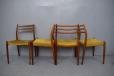 Midcentury Niels O Moller design vintage rosewood dining chairs 