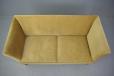 Vinatge 2 seater box frame sofa in gold fabric by Danish Cabinetmaker