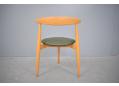 3 legged Hans Wegner model FH4103 dining chair with beech frame.