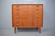 chets of 6 drawers in vintage teak with internal dividers for sale