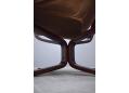 Laminate beech framed easy chair 1974 Ingmar Relling design.