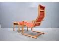 Swedese easy chair & footstool designed in 1960s by Yngve Ekstrom.
