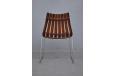 Hove Mobler SCANDIA chair in rosewood and chrome designed by Hans Brattrud 1957