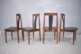 Frem Rojle produced rosewood dining chairs designed by Hans Olsen