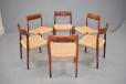 Niels Moller design set of 6 rosewood dining chairs model 77  - view 4