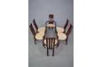 Set of 6 high back rosewood finish dining chairs | Skovby - view 6