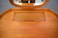 Carl Malmsten small vintage teak vanity dresser with locking drawers