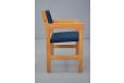 1965 design armchair with new dark green fabric upholstery - Hans Wegner design
