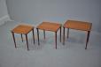 Vintage teak nest of 3 side tables | Mobelintarsia - view 6