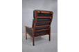 Midcentury rosewood frame high back CAPELLA chair by Illum Wikkelso - view 5