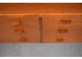 All drawers with easy to grip solid teak handles.