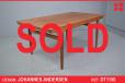 Vintage teak dining table with 2 pull out leaves | Johannes Andersen design - view 1